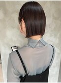 ボブ イルミナカラー 黒髪風