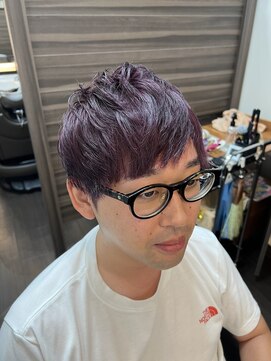 ケースタイルヘアスタジオ 麻布十番店(K-STYLE HAIR STUDIO) メンズショートカット パーブル系メンズカラー 麻布十番[メンズ]