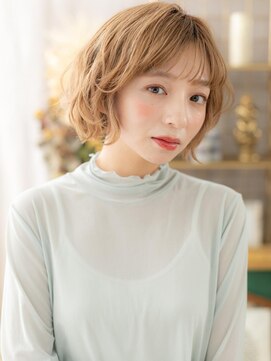 カバーヘア ブリス 大宮西口(COVER HAIR bliss) 外国人風ハイトーンカラーボブウルフマッシュa大宮20代30代40代