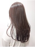 髪質改善トリートメント*レイヤーロング*グレーベージュカラー