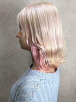 ルノン シェリー(LUNON cheliy)&nbsp;ホワイトブロンド/ペールピンク/インナーカラー