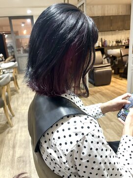 ヘブンリー(heavenly) インナーカラー/ピンクラベンダー/グレーブラック/ブリーチ