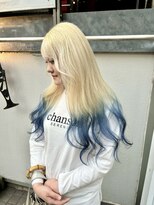 パープル(purple)&nbsp;裾グラブルーアッシュ