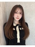 メルティーカラー×フェミニンロング[似合わせカット/韓国]
