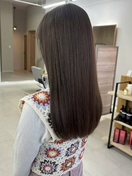 ミリ 奈良店(mm) グレージュ/近鉄奈良/髪質改善トリートメント/赤み消しカラー