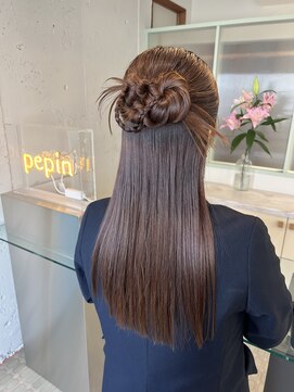 ペピンバイメルシー(pepin by merci.) * カチモリハーフアップ 【結婚式/お呼ばれ/イベント】