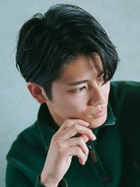 センターパートニュアンスパーマ韓国カルマパーマコンマヘア