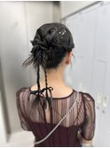 long  hair arrange