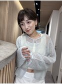 顔まわりレイヤー外ハネ韓国風ヘア髪質改善浦和ボブ
