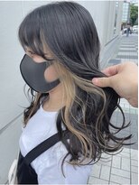 リルミー ミュエナ 大須 矢場町(Lilme myuena)&nbsp;【インナーカラー】濃密グレー＋ベージュ 可愛いヘアサロンLilme