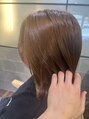 ジルヘアービカミ(Jill hair bikami) ブリーチなしベージュ系カラー×外ハネボブ