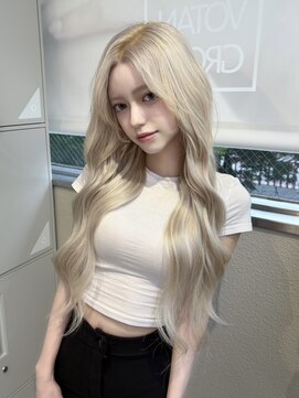 リリー(Lilley) 【アラキユウカ】コリエク/ハイトーンエクステ/ホワイトブロンド