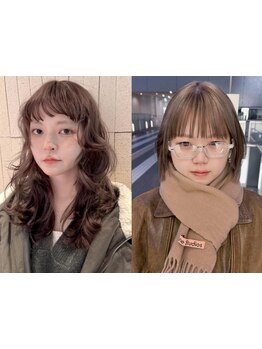 《*目を惹く透明感*》肌色・質感も見違えるオーダーメイドカラー[原宿/表参道/ブリーチなしダブルカラー]