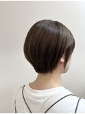 丸みショート&透明感カラー