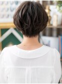 ★センターパート小顔補正カットマッシュショート30代40代★1