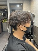 波巻きパーマ 波巻きスパイラル メンズカット 葛西 葛西メンズ