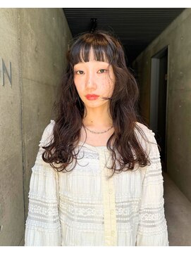 ムジーク(Musiiik) チャコールグレー/ナチュラルブラウン/ラウンドバング10代 20代