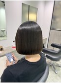 縮毛矯正+ボブ