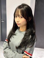 リアン バイ キートス(Lien by kiitos)&nbsp;暗めラベンダー/ハッシュカット/レイヤー/顔まわり/透明感カラー