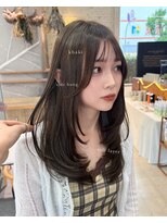 ユナイテッドビューティー 金沢(UNITED BEAUTY)&nbsp;ブリーチなしカーキカラー　レイヤー