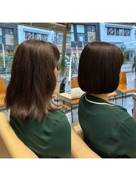 シー バイ ジョイ(SEE BY JOIE) 髪質改善ストレート切りっぱなしボブ
