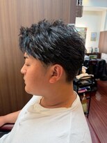 ケースタイル ヘアスタジオ 神保町店(K STYLE HAIR STUDIO)&nbsp;ツーブロック/アップバングショート/バーバースタイル/メンズ