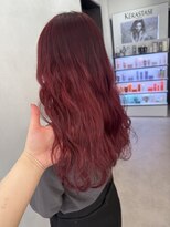 エイト プラット 渋谷2号店(EIGHT plat) チェリーレッド ブリーチカラー 7/31
