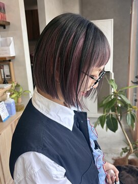 イルウィ(irwi) 【アンブレラカラー／切りっぱなしボブ／門前仲町】