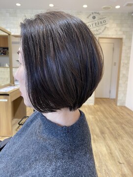 ソッリーソ ヘア(sorriso hair) 【sorriso hair桜山】30代40代50代☆大人の丸みボブスタイル