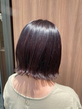 ユッカ エコル 塚口(YUCCA ekolu) ekolu style 378/プツッとボブ/艶髪パープルグレージュ