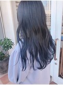 【ルチュラ 岩崎】ブルーブラック グラデーションカラー