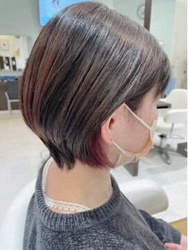 アメイジングヘアー 美沢店(AMAZING HAIR) ひし形ショートボブ×インナーカラー