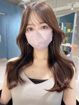 ユー(juu.)&nbsp;【juu.】olive greige×韓国くびれロング