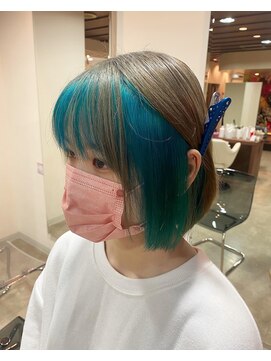 ダブル アンダーバー サロン(W_SALON) 【W_SALON 河原町】フェイスフレーミング/ミルクティーベージュ
