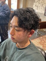 エルエー バーバーショップ 草津店(L.A BARBERSHOP)&nbsp;店長【橋本】かきあげナチュラルパーマ