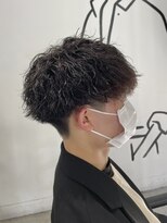 メンズヘアトーキョー 原宿(MEN'S HAIR TOKYO) 【ツイストスパイラルパーマ】刈り上げショートマッシュ