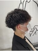 【ツイストスパイラルパーマ】刈り上げショートマッシュ