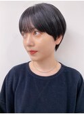 【長谷川】モードヘア黒髪マッシュ
