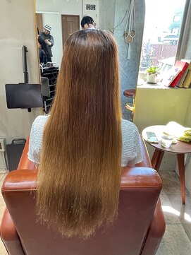 シアー(SHEER.) 髪質改善カラー×ピンクブラウン【表参道,青山,外苑前美容室】