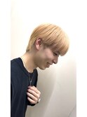ハイトーンカラーブリーチカラーシースルーマッシュ韓国ヘア