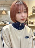 シアーカラー ショート 姫カット ダークアッシュ 魅力倍増カール