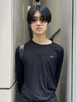 ゼストプール(ZEST POOL) メンズレイヤー　センターパート　2wayヘア