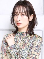 トロン(tronc) ココアベージュ　外ハネボブ　こなれミディ 