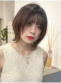 【Say.岩井】くびれショートボブ×レイヤー×ベージュブラウン