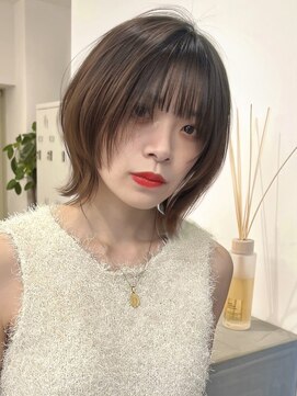 セイドット フクオカ(Say.FUKUOKA) 【Say.岩井】くびれショートボブ×レイヤー×ベージュブラウン