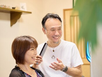 アムリッツ クティア(amrit ktia)の写真/顔周りの似合せを重視してくれるサロン◎クセの活かした小顔も丁寧なカウンセリング&カットで実現!!
