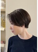 小顔みせひし形丸みショートボブ【恵比寿KIMIDORI】