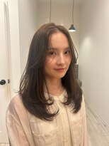 ラヴィズム 名駅店(LUVISM)&nbsp;◎韓国ヘアー顔周りレイヤーおくれ毛前髪名古屋名駅ダブルカラー