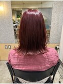 ブリーチなしダブルカラーピンクカラー