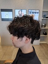 エイクス ヘア デザイン×美髪クリニック 千葉(AQs hair design)&nbsp;くびれヘア/アプリコットオレンジ/夏/髪質改善[千葉駅]